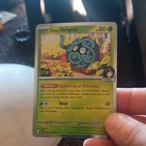 Pokemon Trading Card - Green and Blue Tangela
